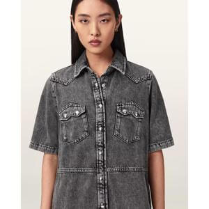 AllSaints Rock Denim Mini Dress
